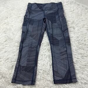 Lululemon Speed Up Crop (21") Etch Hail Midnight Navy